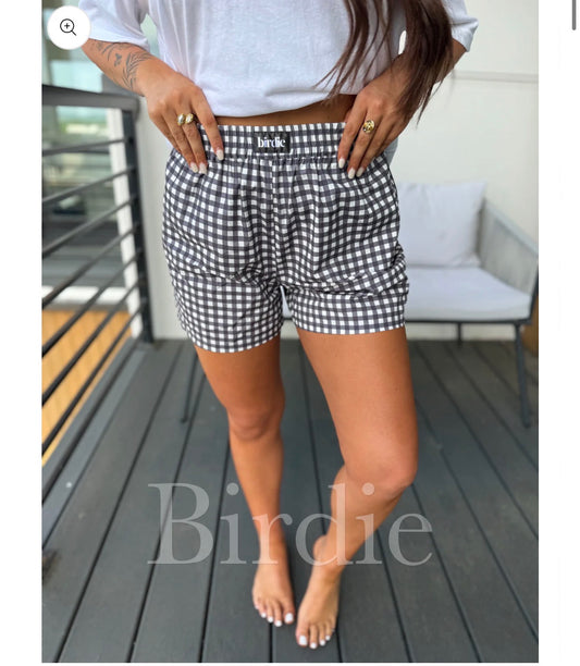 BIRDIE Darling Checkered Boxer Shorts