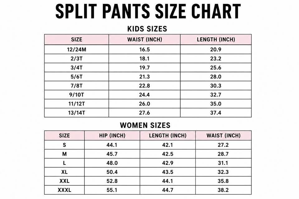 Exclusive split pants