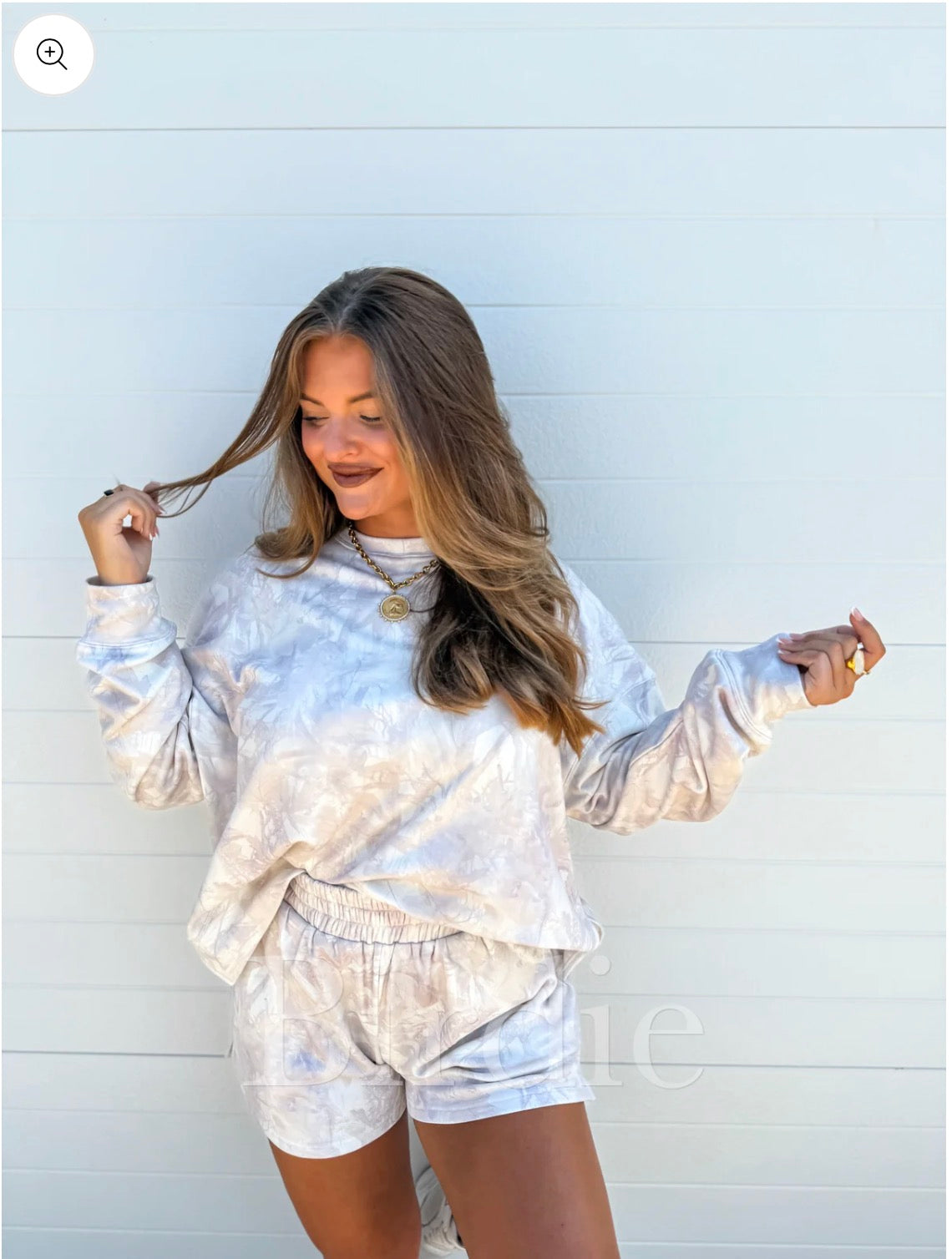 BIRDIE PREORDER The Butter Camo Set in Vanilla Cream
